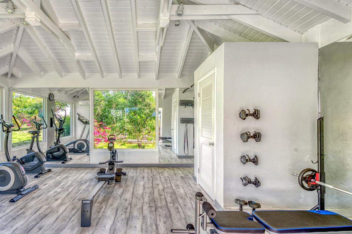 St Martin luxury Villa - Gym area